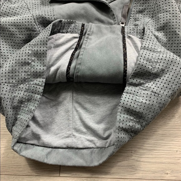 Anthropologie Hei Hei Vegan Suede Grey Moto Jacket - Picture 5 of 10
